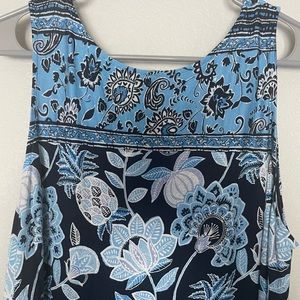 Blue floral dress (Loft)